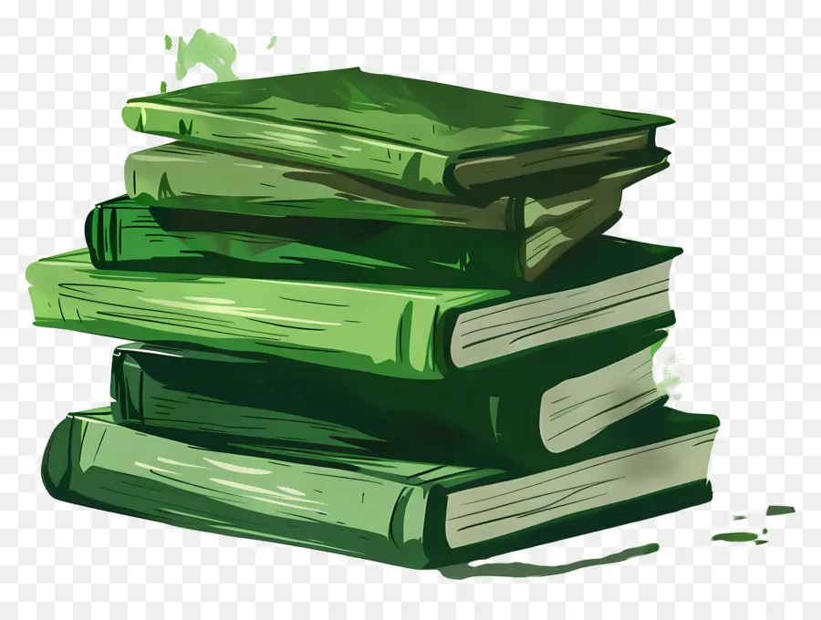 Libros Verdes，Pila PNG