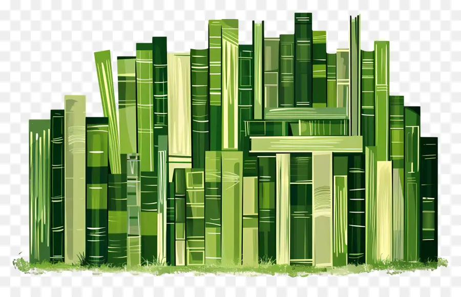 Libros Verdes，Pila PNG