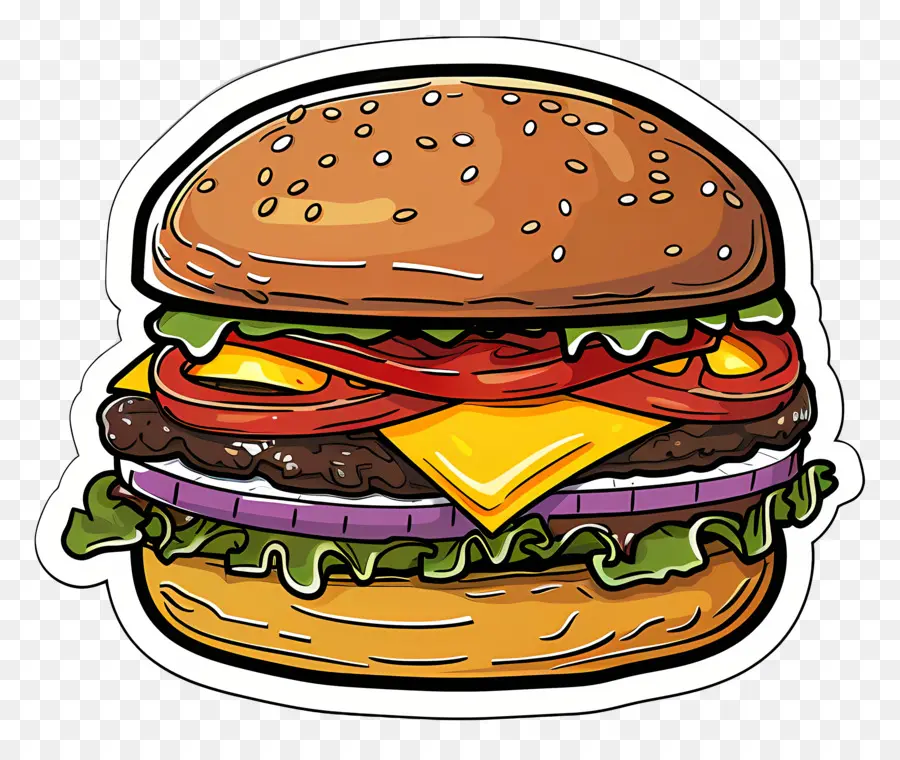 Hamburguesa Animada，Hamburguesa Con Queso PNG