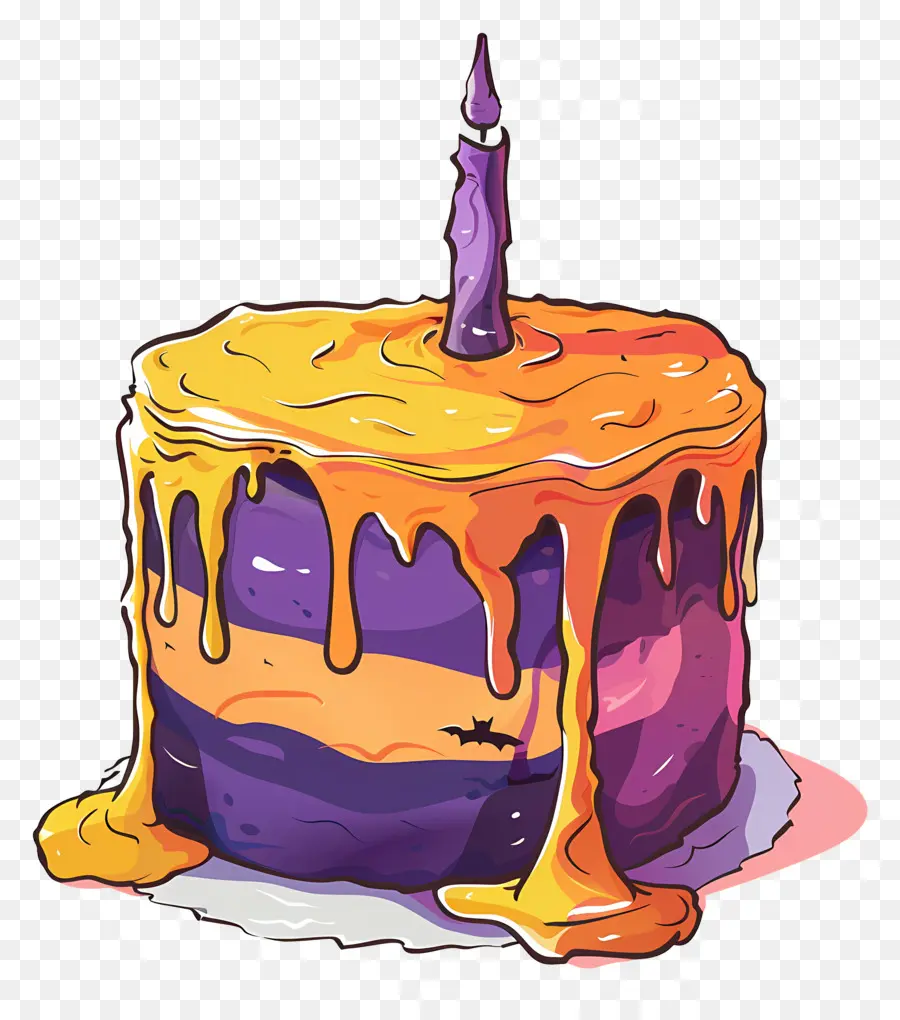 Pastel De Halloween，Pastel Colorido PNG