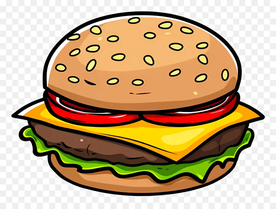 Hamburguesa Animada，Hamburguesa Con Queso PNG