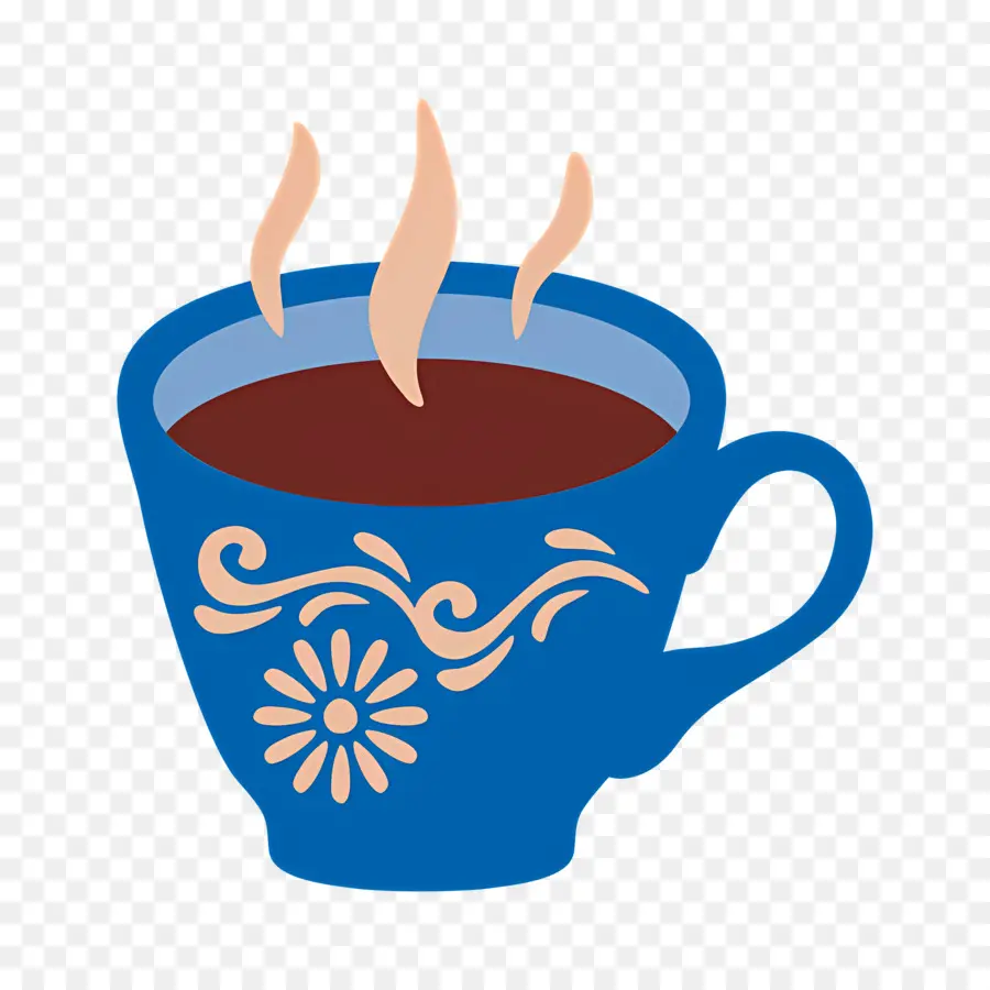 Café Turco，Taza De Café Azul PNG