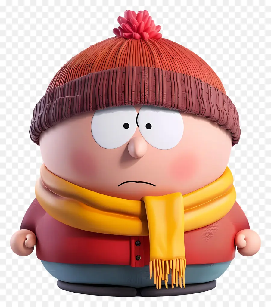 Eric Cartman，Personaje De Dibujos Animados Con Sombrero Naranja PNG