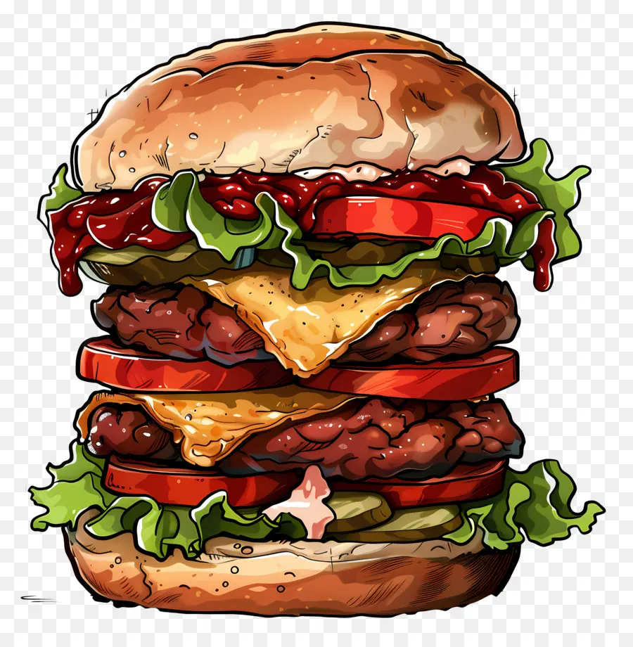 Hamburguesa Animada，Hamburguesa PNG