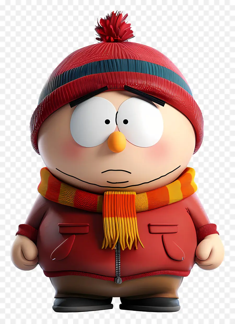 Eric Cartman，Personaje De Dibujos Animados Con Sombrero Naranja PNG