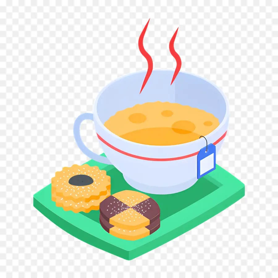 Desayuno Cafe，Té Y Galletas PNG