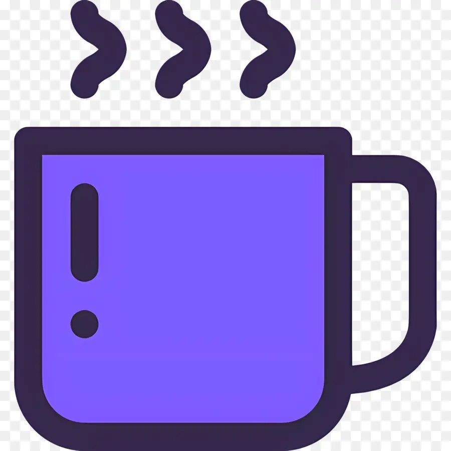 Café Al Vapor，Taza Morada PNG