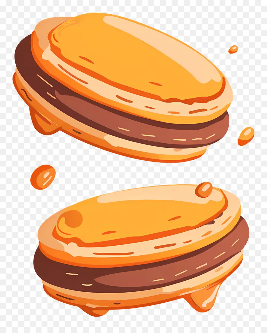 Galletas，Macarrones De Naranja PNG