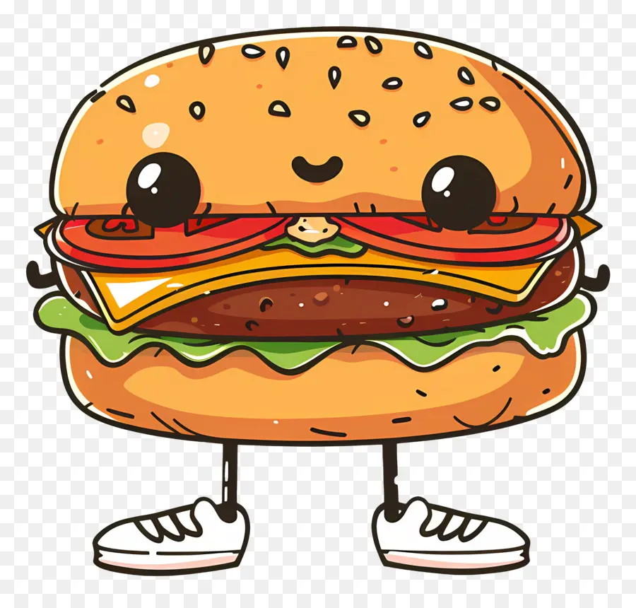 Hamburguesa Animada，Hamburguesa De Dibujos Animados PNG