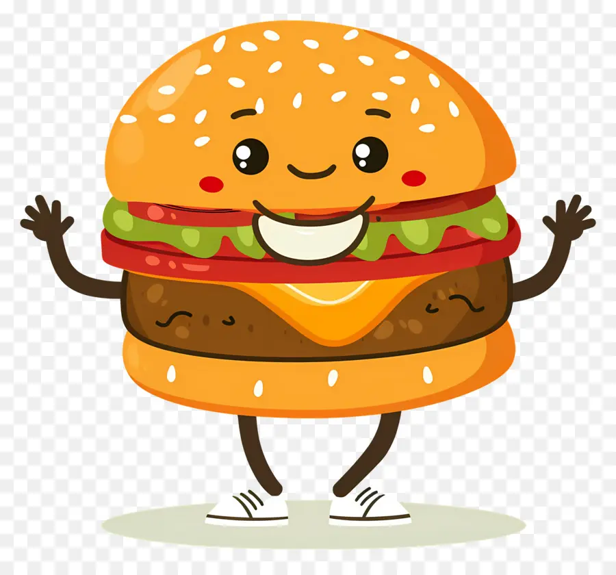 Hamburguesa Animada，Hamburguesa De Dibujos Animados PNG