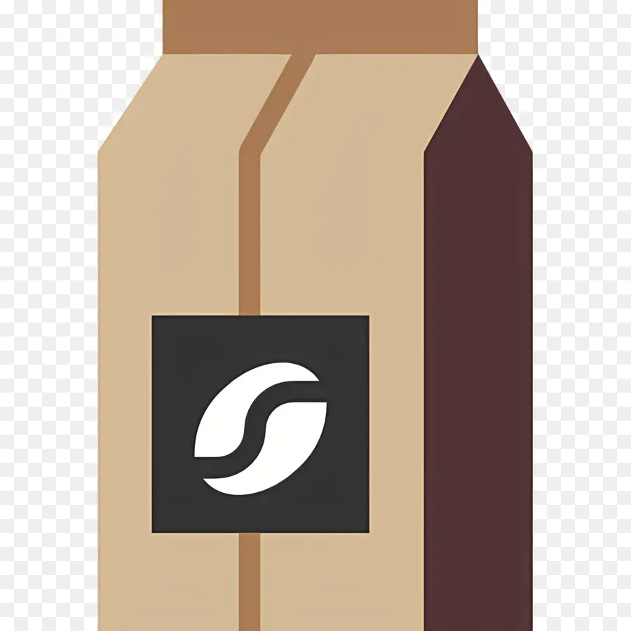 Bolsa De Café，Bolsa De Café Marrón Y Beige PNG