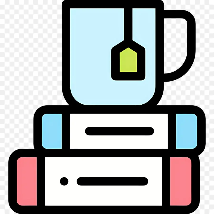 Libro Y Cafe，Taza De Té Y Libros PNG