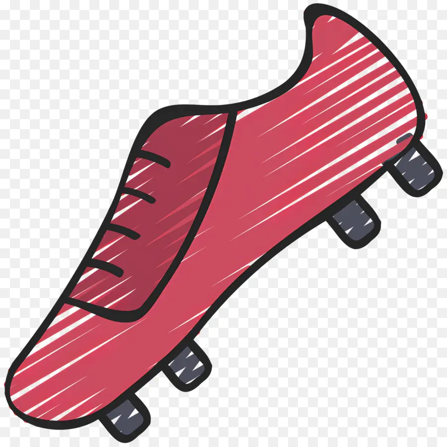 Botas De Futbol，Zapato Rojo PNG