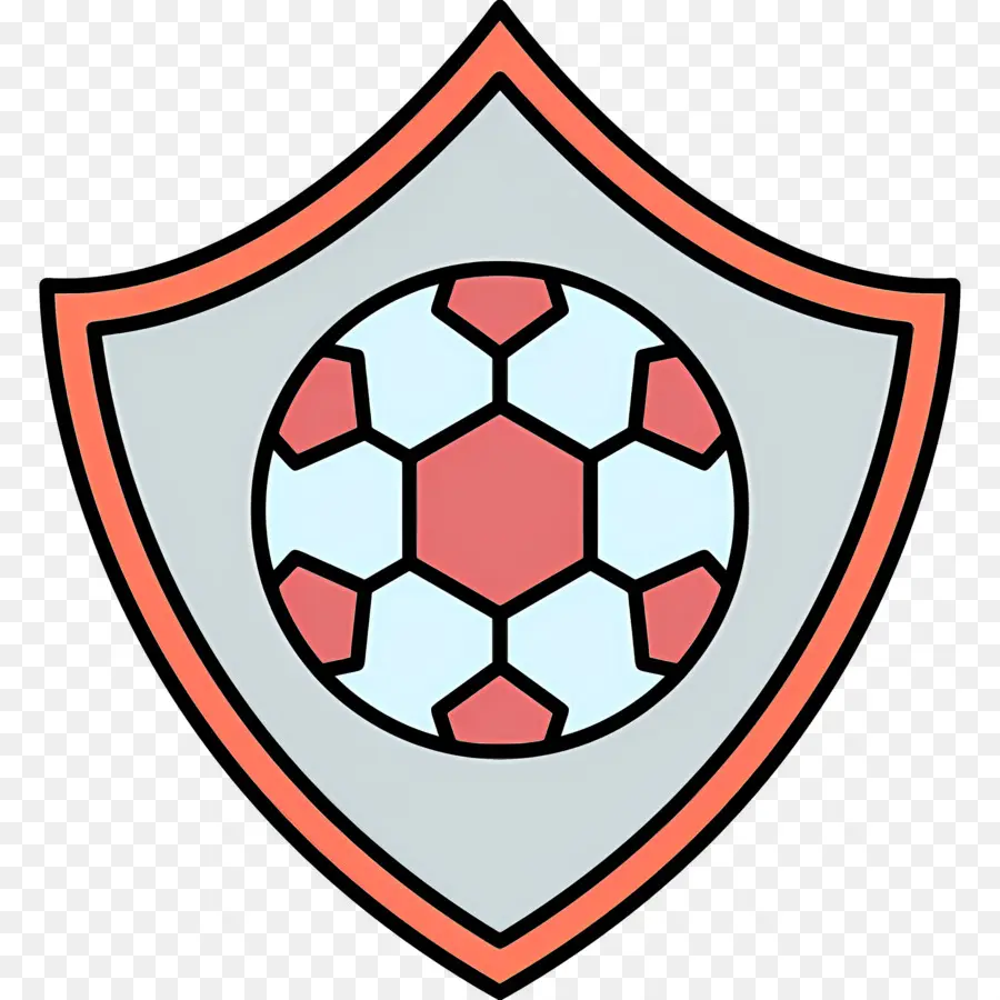 Club De Futbol，Escudo Con Balón De Fútbol PNG