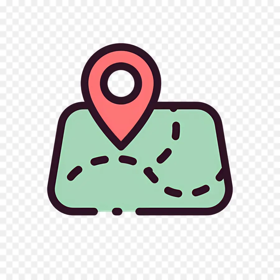 Logotipo De Ubicación，Mapa Con Pin PNG