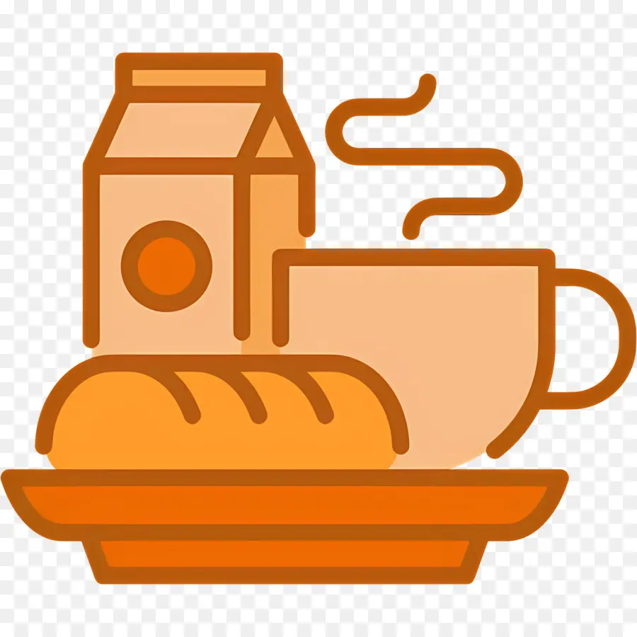 Desayuno Cafe，Cafe Y Pan PNG