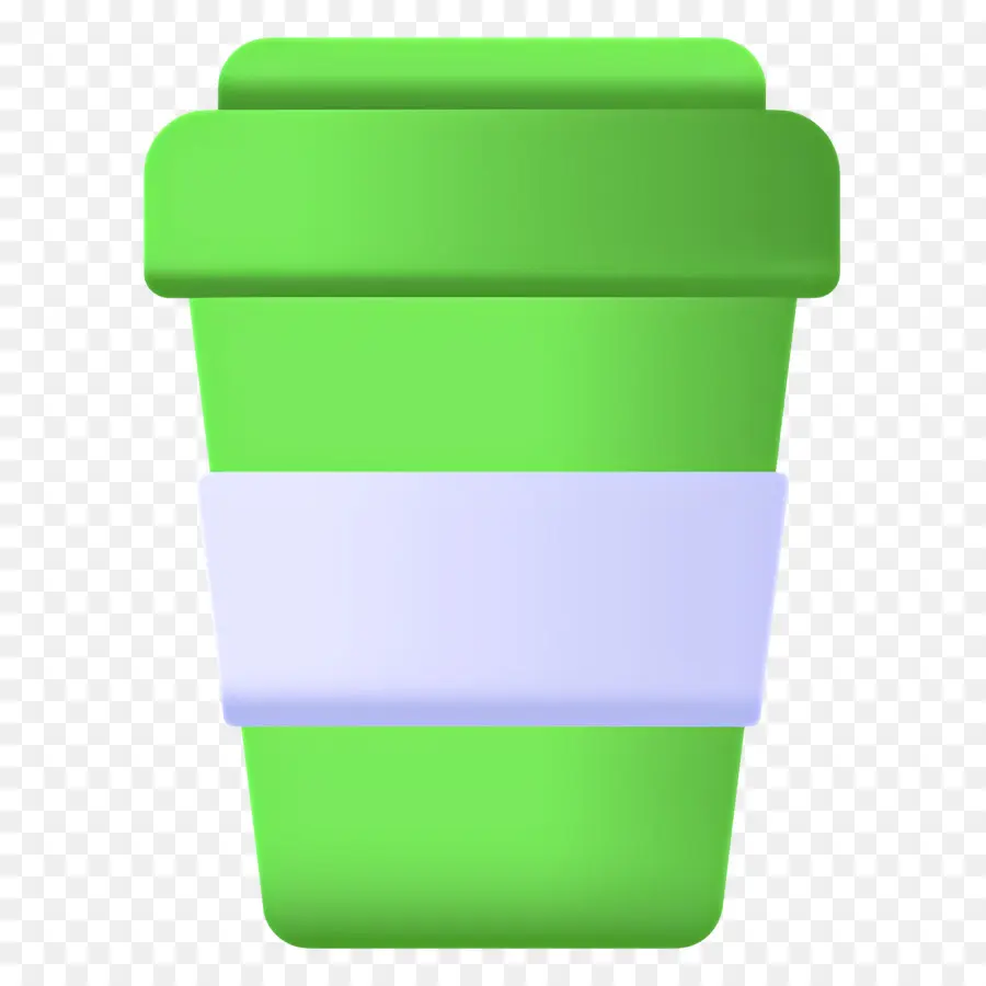 Taza De Cafe Para Llevar，Taza De Café Verde PNG