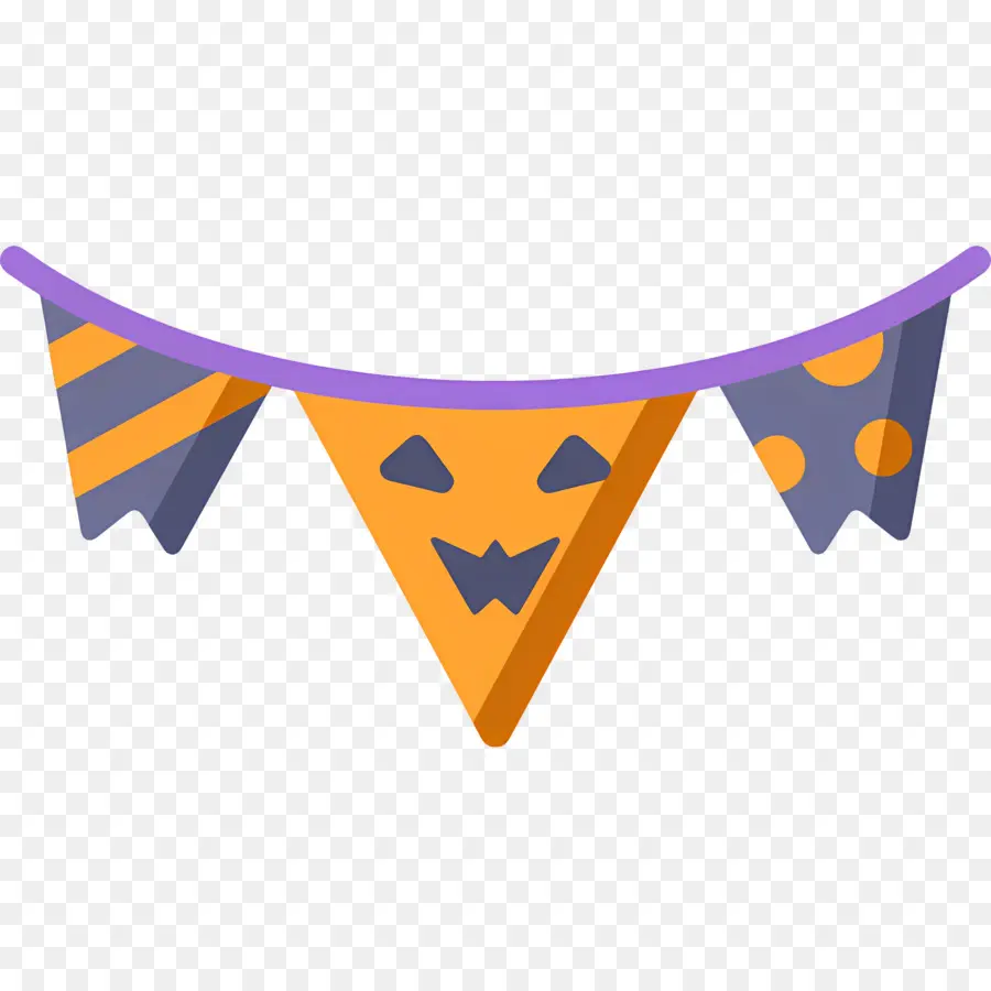 Empavesado De Halloween，Bandera PNG