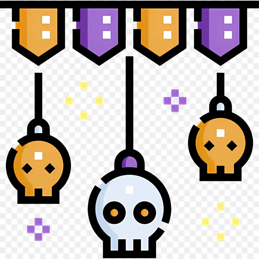 Empavesado De Halloween，Decoraciones De Halloween PNG