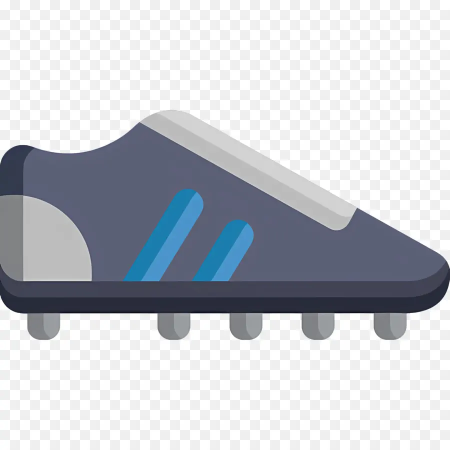 Botas De Futbol，Bota De Fútbol Azul Y Gris PNG