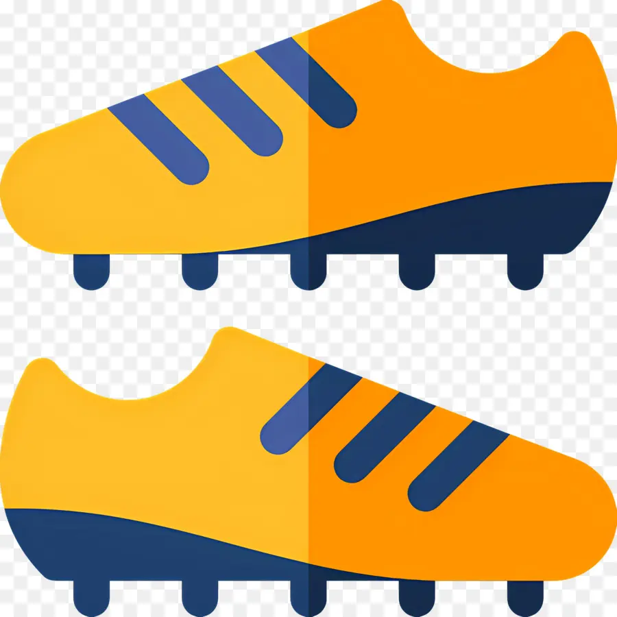 Botas De Futbol，Zapatos De Fútbol Amarillos PNG