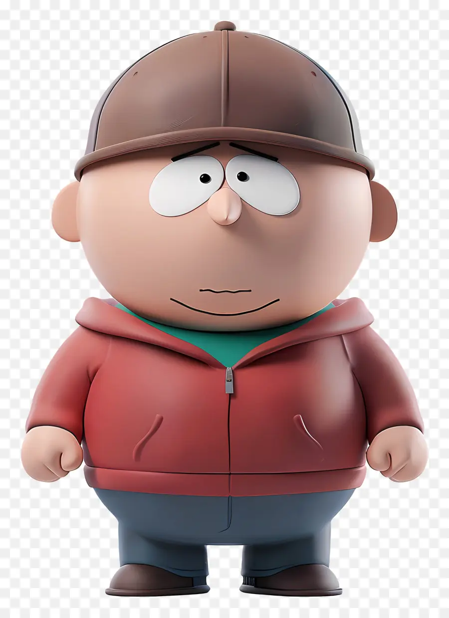 Eric Cartman，Personaje De Dibujos Animados Con Chaqueta Roja PNG