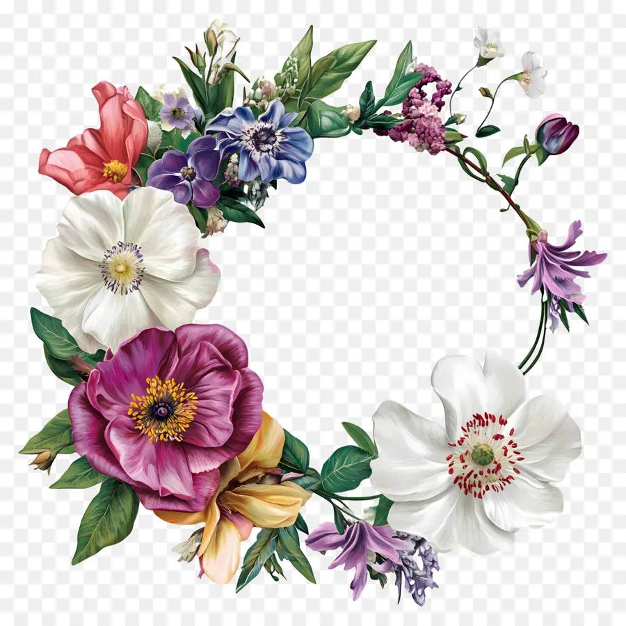 Flores De Boda，Corona De Flores PNG