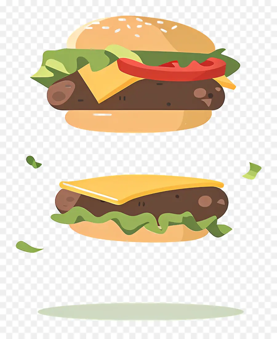 Hamburguesa Animada，Hamburguesa Con Queso PNG