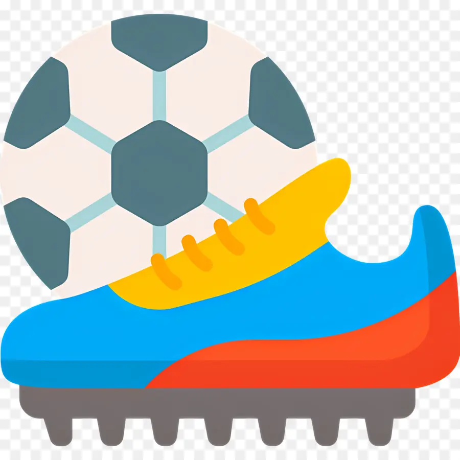 Botas De Futbol，Zapato Y Pelota De Fútbol PNG