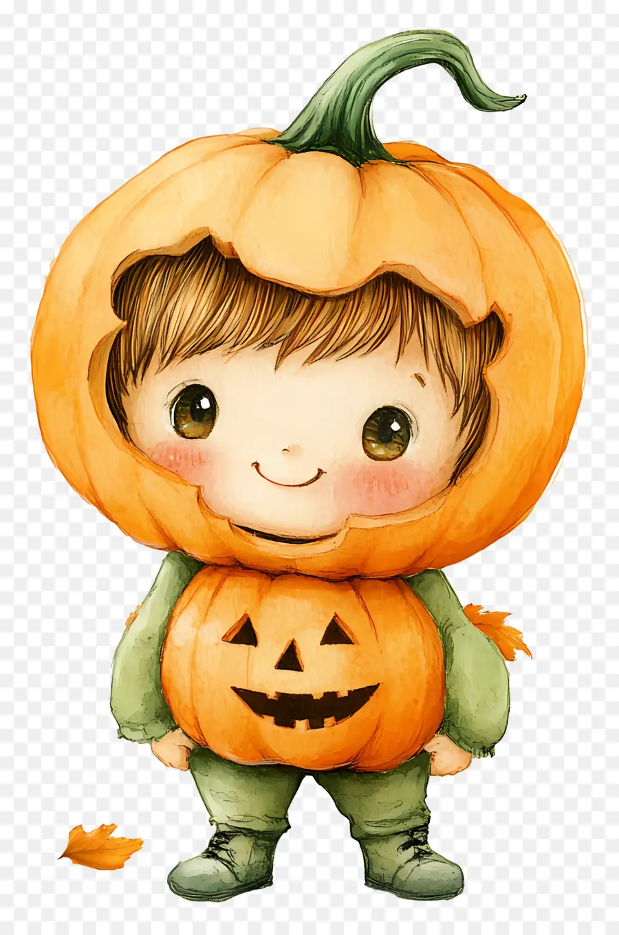 Disfraz De Halloween，Personaje De Calabaza PNG