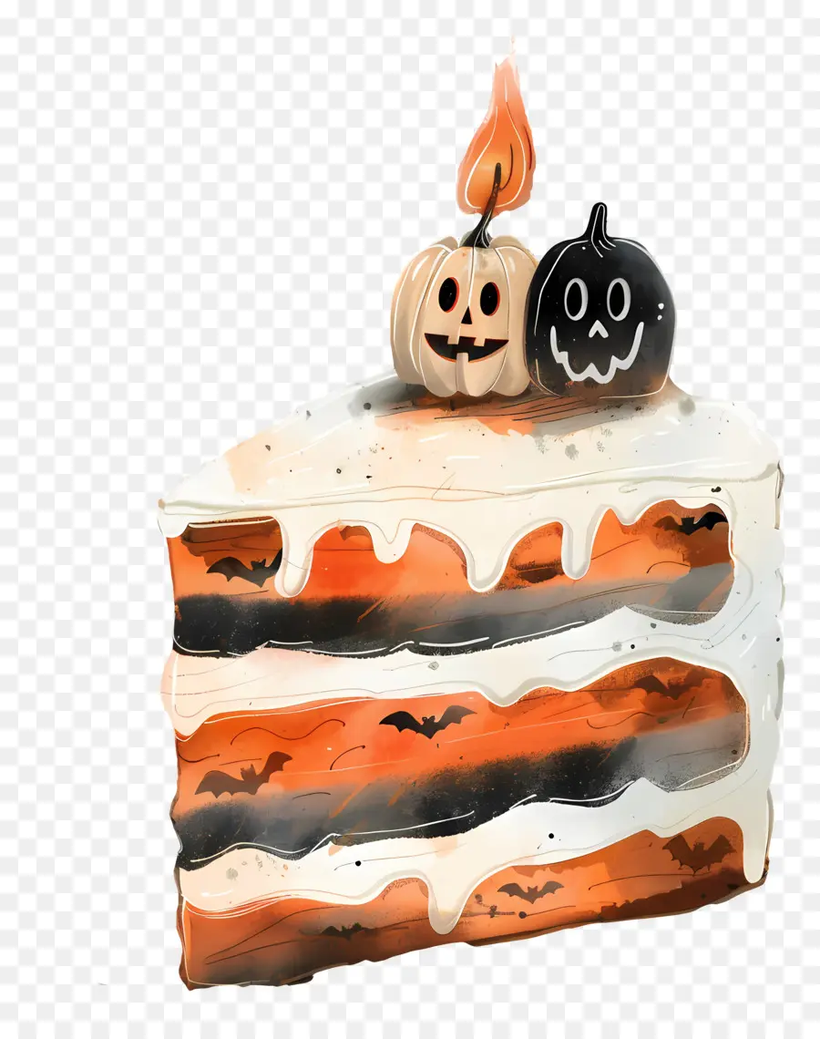 Pastel De Halloween，Postre PNG