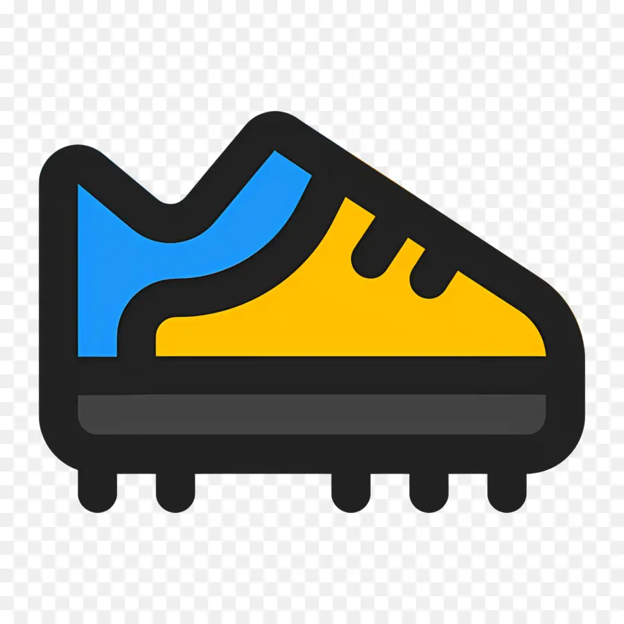 Botas De Futbol，Taco De Fútbol Amarillo PNG