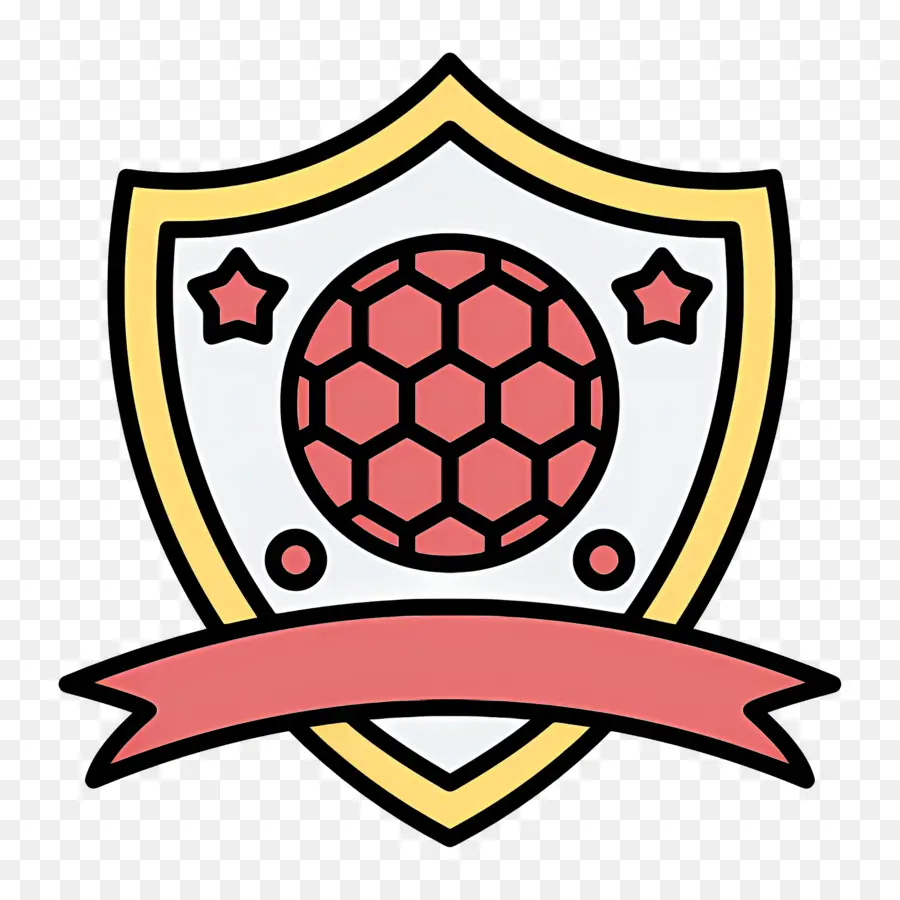 Club De Futbol，Escudo Con Balón De Fútbol PNG