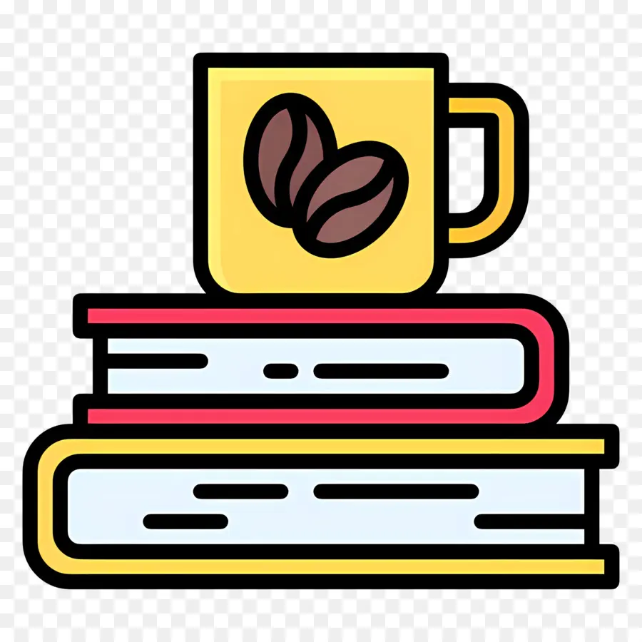 Libro Y Cafe，Taza De Café Y Libros PNG