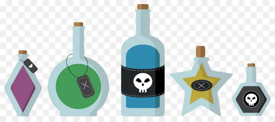 Poción De Halloween，Botellas De Poción PNG