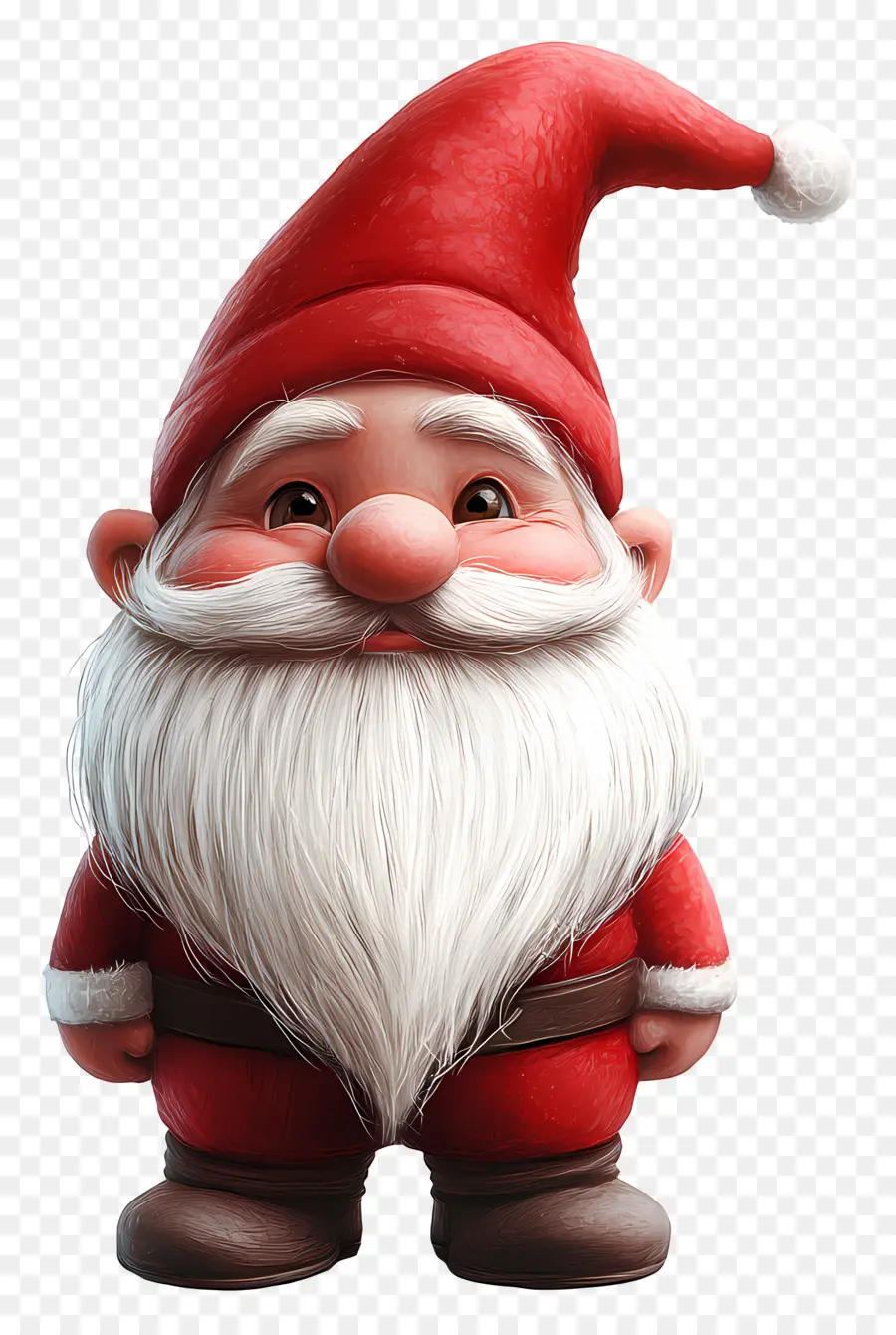 Gnomo De Navidad，Estatuilla De Papá Noel Rojo PNG