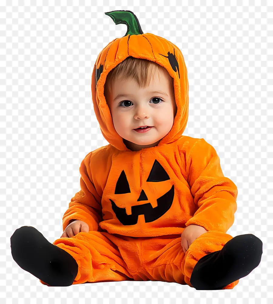 Disfraz De Halloween，Disfraz De Calabaza Bebé PNG