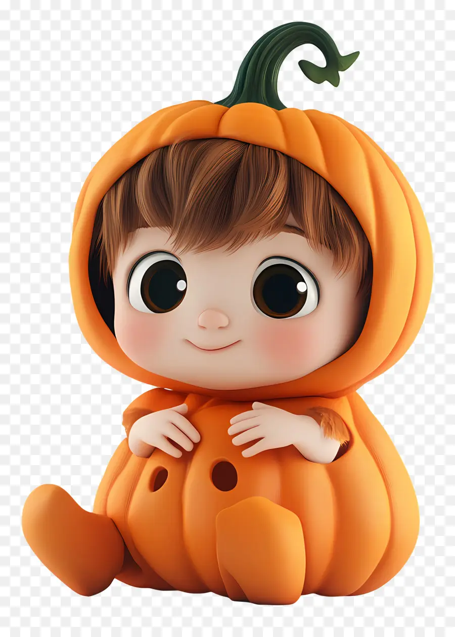 Disfraz De Halloween，Disfraz De Calabaza De Dibujos Animados Infantil PNG