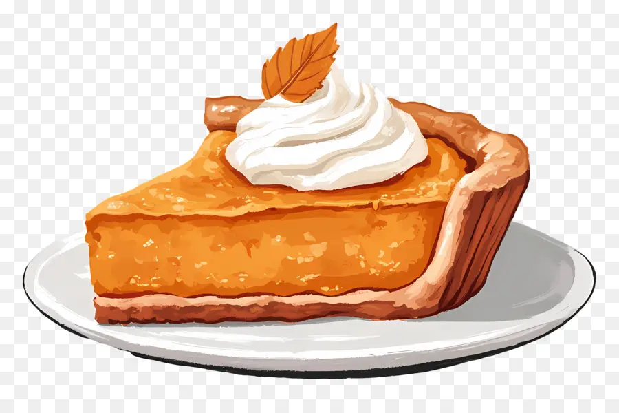 Pastel De Calabaza，Rebanada PNG