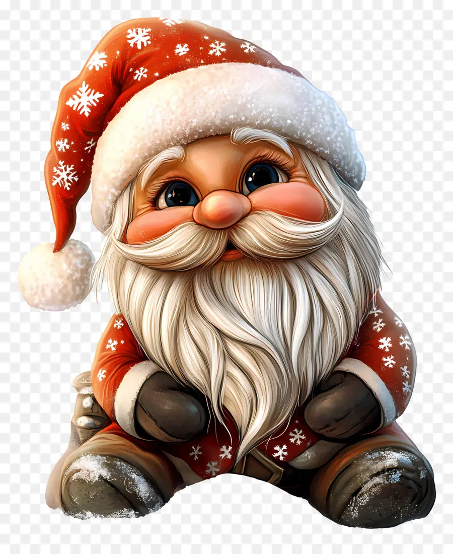 Gnomo De Navidad，Papá Noel PNG