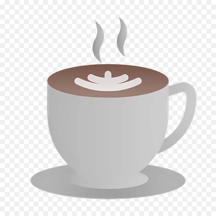 Café Capuchino，Copa Blanca PNG