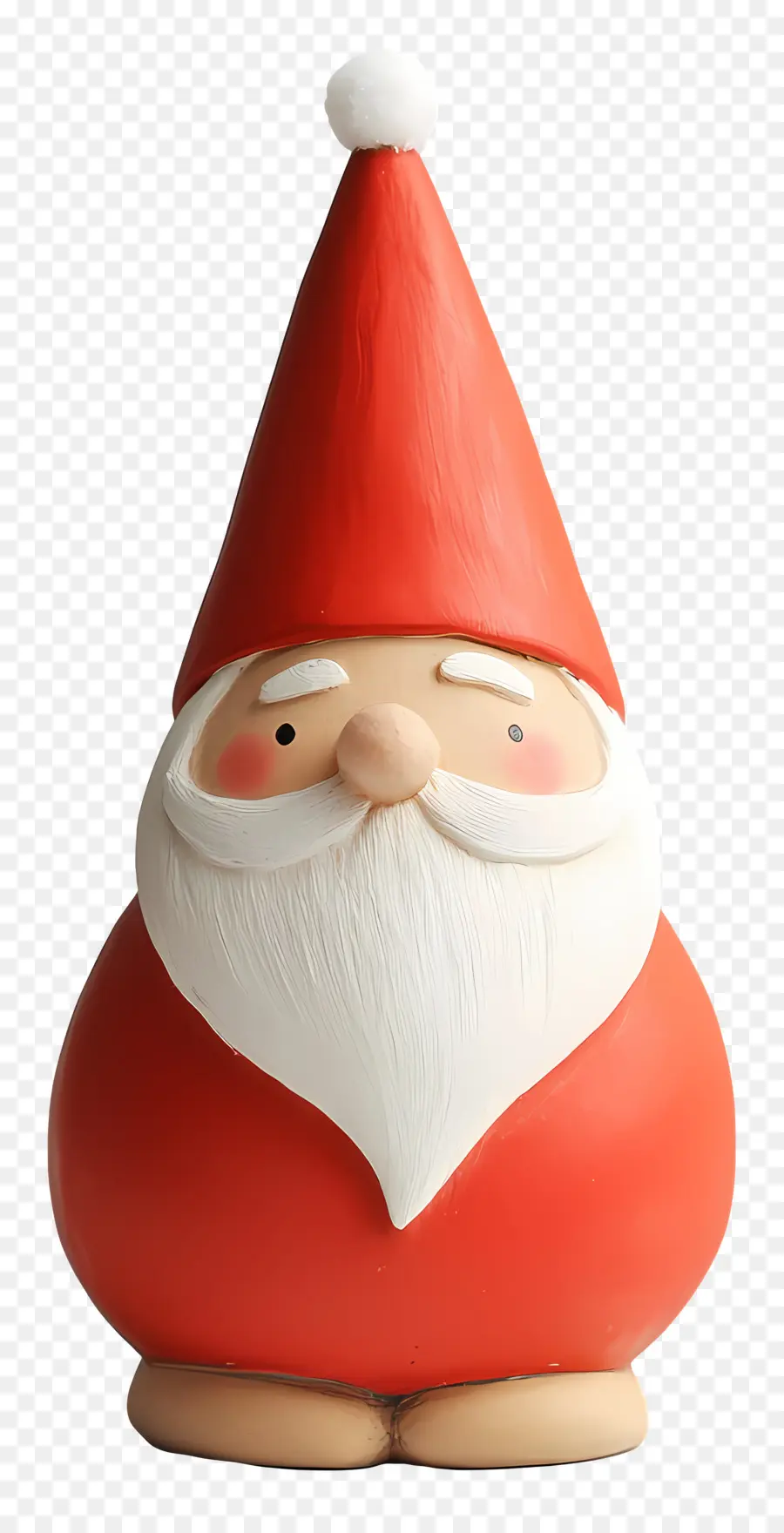 Gnomo De Navidad，Estatuilla De Papá Noel Rojo PNG