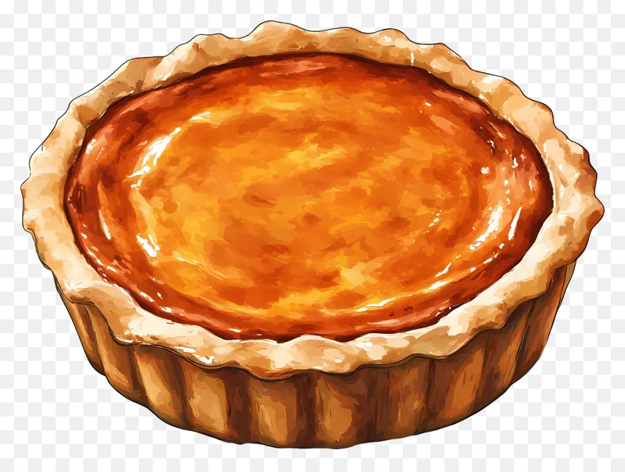 Pastel De Calabaza，Tarta Dorada PNG