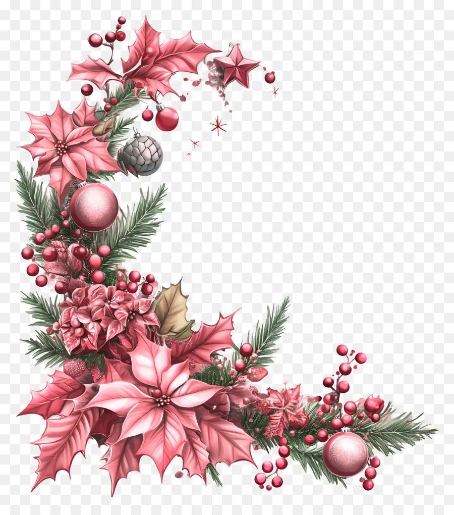 Rincón De Navidad，Arreglo Floral Navideño PNG