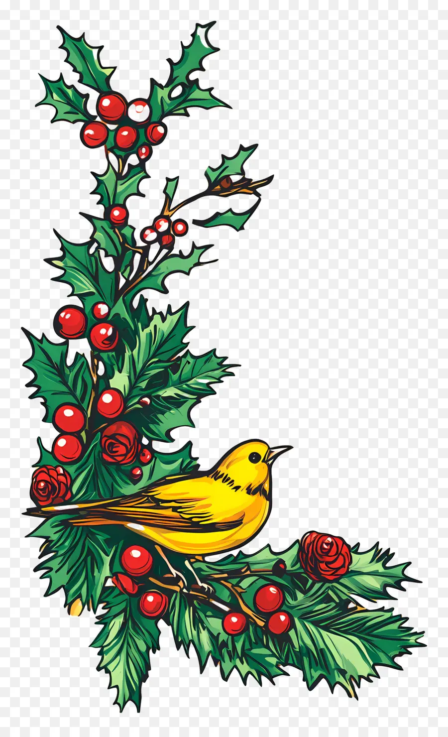 Rincón De Navidad，Decoración Navideña De Pájaros PNG