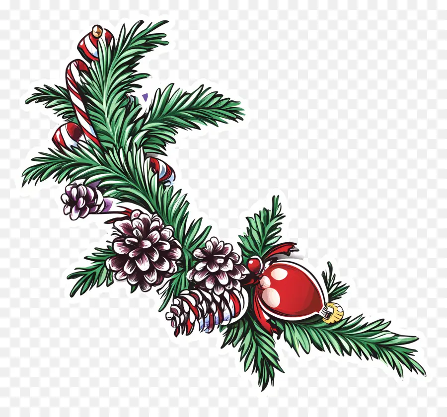 Rincón De Navidad，Guirnalda De Navidad Morada PNG