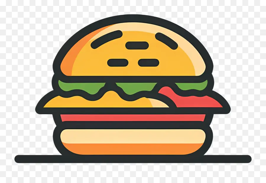 Logotipo De Hamburguesa，Hamburguesa De Dibujos Animados PNG