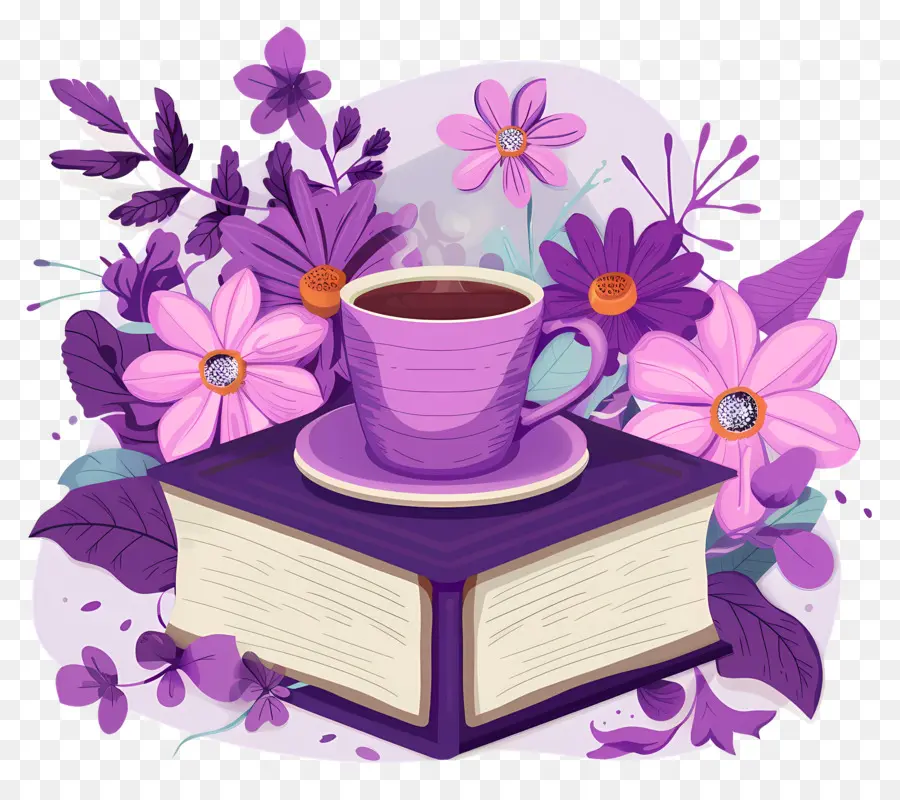 Libro Y Café，Libro Y Copa PNG