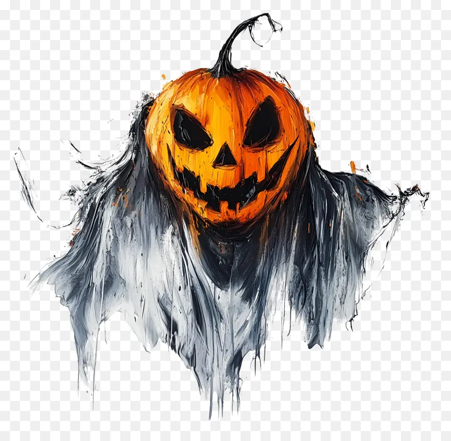 Calabaza Fantasma，Fantasma Con Calabaza PNG