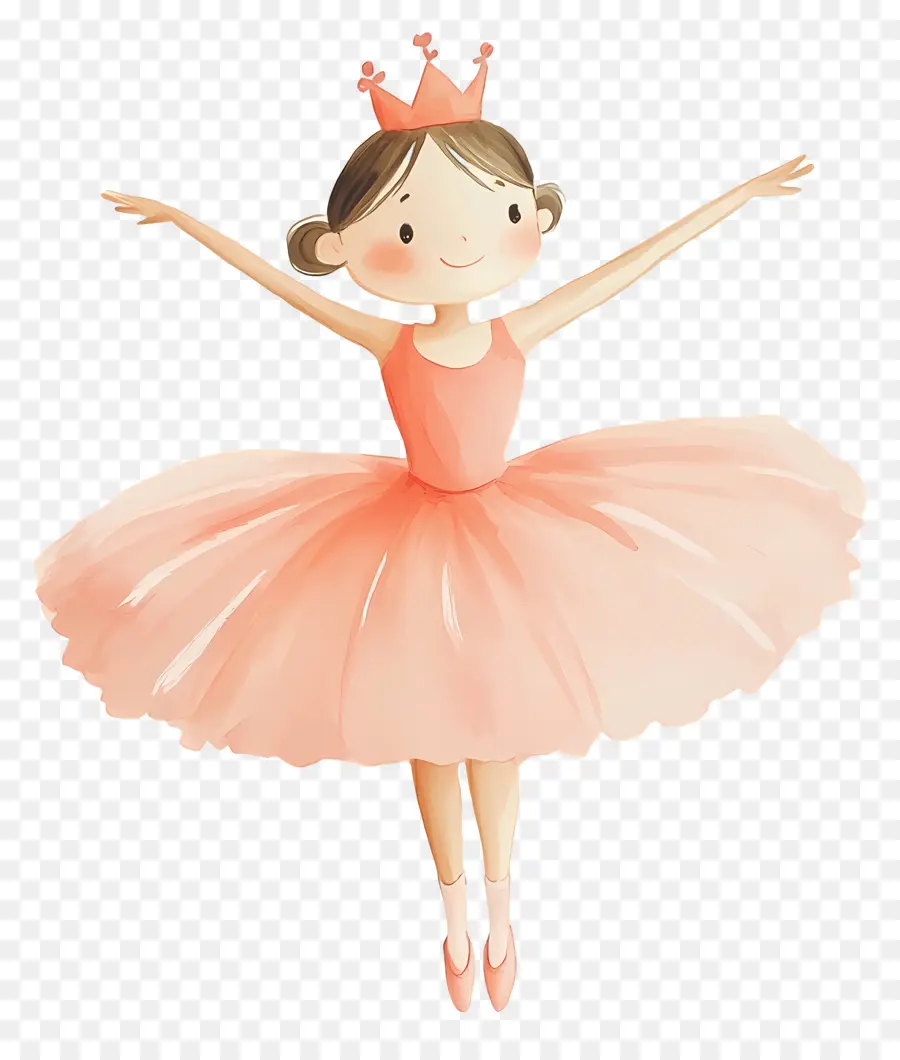 Ballet，Bailarina En Vestido Rosa PNG